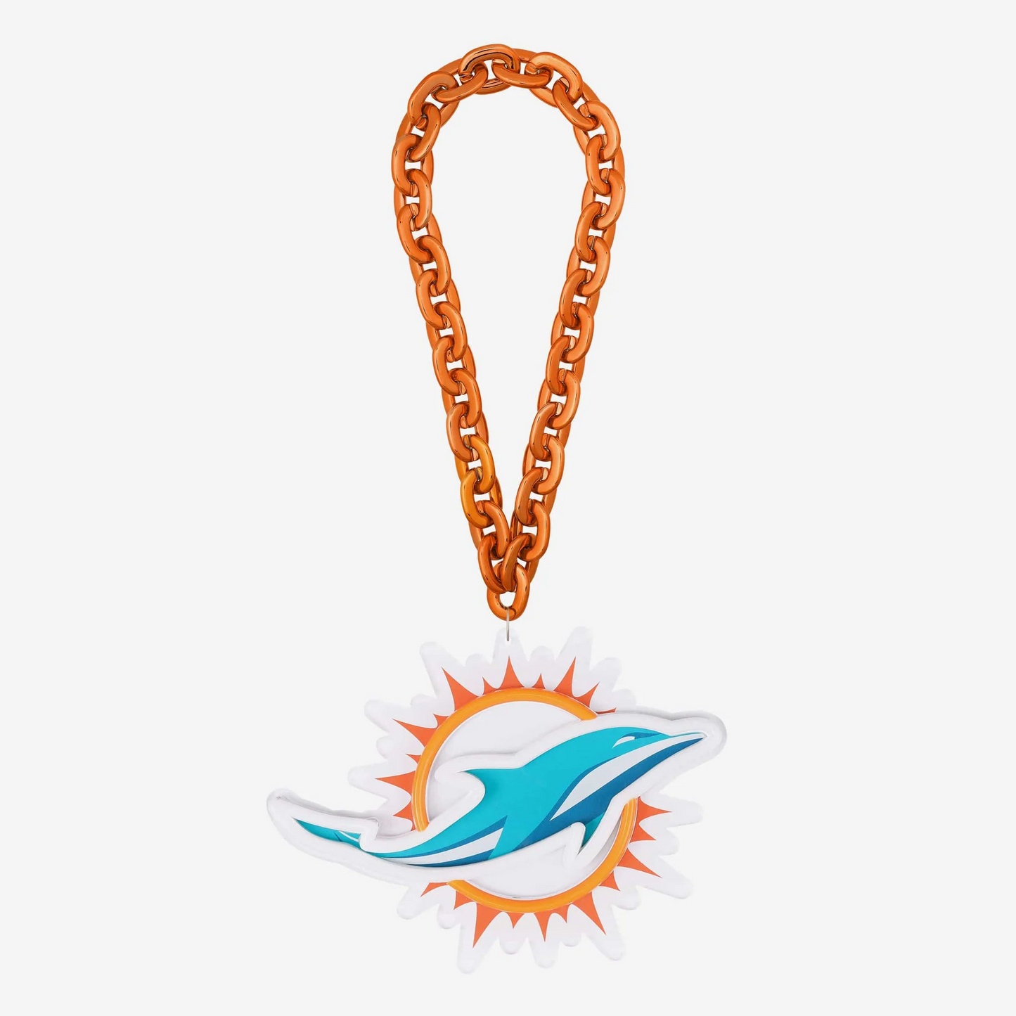 Illuminate Your Passion American football Miami Dolphins Neon Light Up Big Logo Chain Chains for fans
