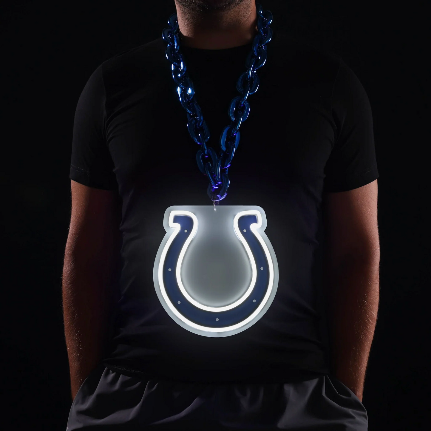American football UV printed led neon sign team logo lighting up sign for shopping your team Chains for fans