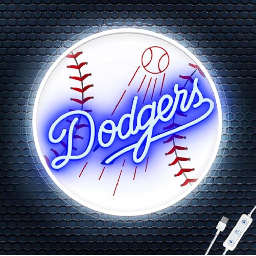 American baseball exclusive fans Neon lighting up sign big logo chain for gathering Chains for fans