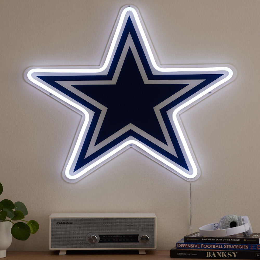 Chains for fans New types UV printed Neon big logo sign led necklace for your team spirit Chains for fans