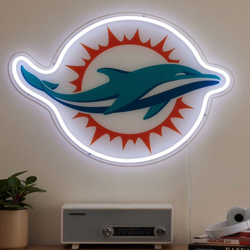 Chains for fans New types UV printed Neon big logo sign led necklace for your team spirit Chains for fans
