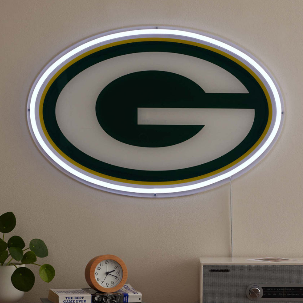 Chains for fans New types UV printed Neon big logo sign led necklace for your team spirit Chains for fans