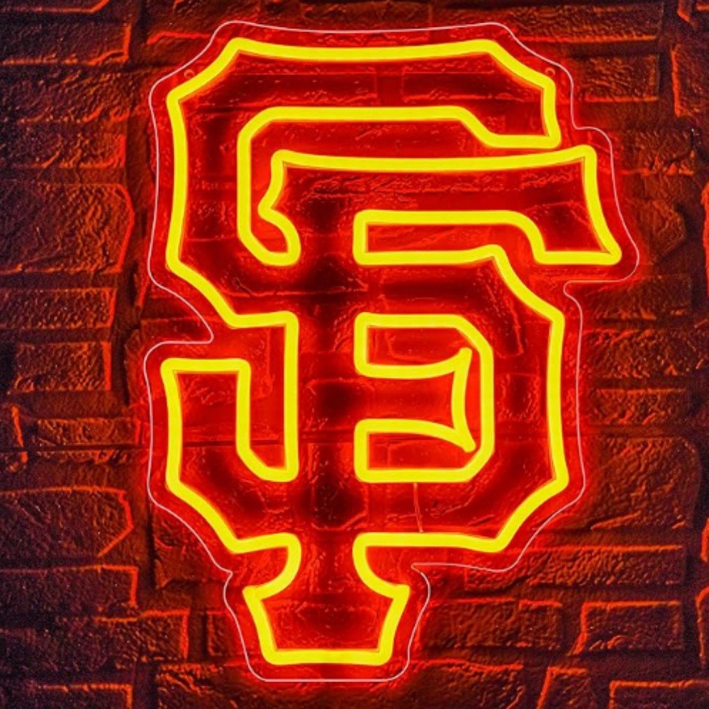 American baseball exclusive fans Neon lighting up sign big logo chain for gathering Chains for fans