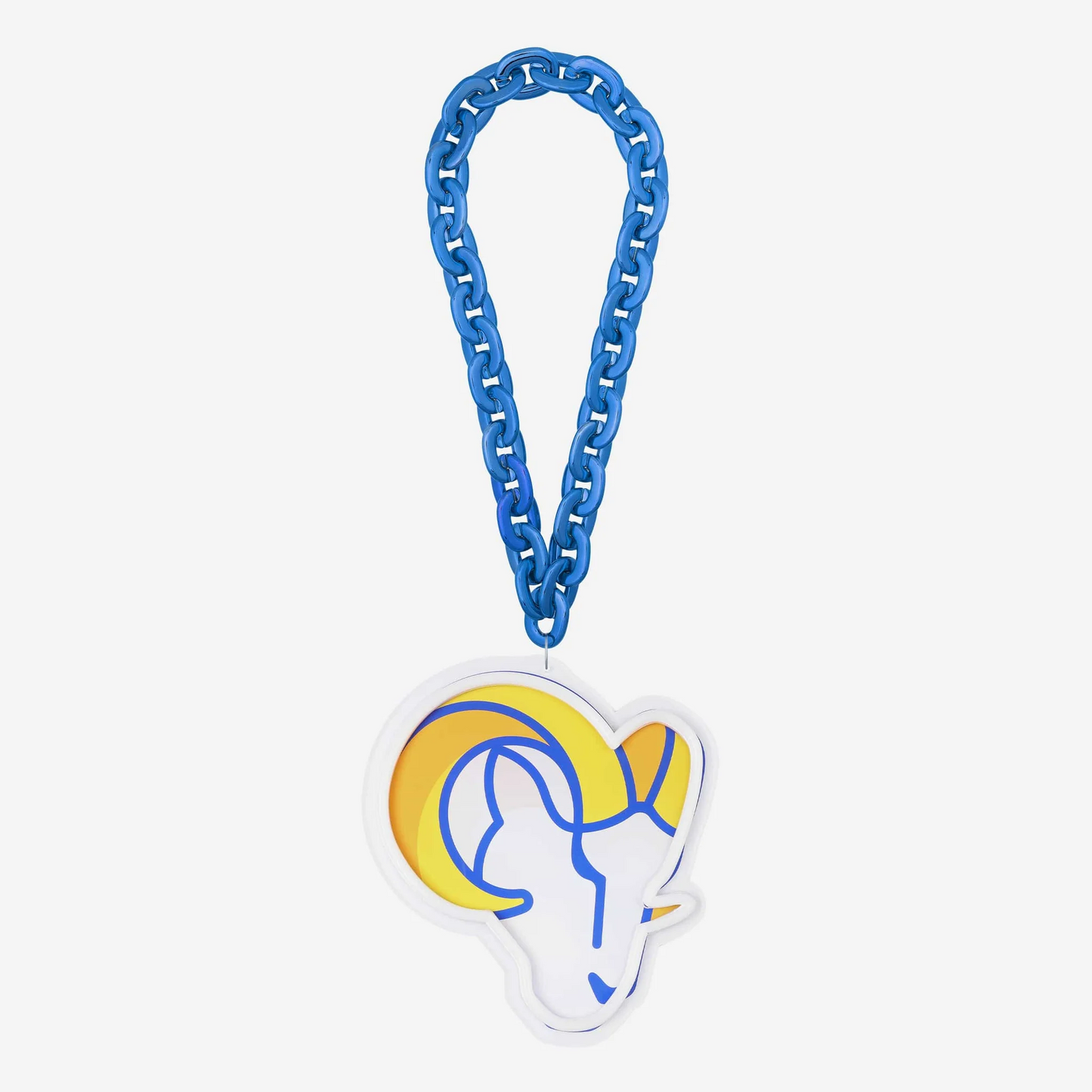 Super fan symbol American football Los Angeles Rams Neon Light Up Big Logo Chain Chains for fans