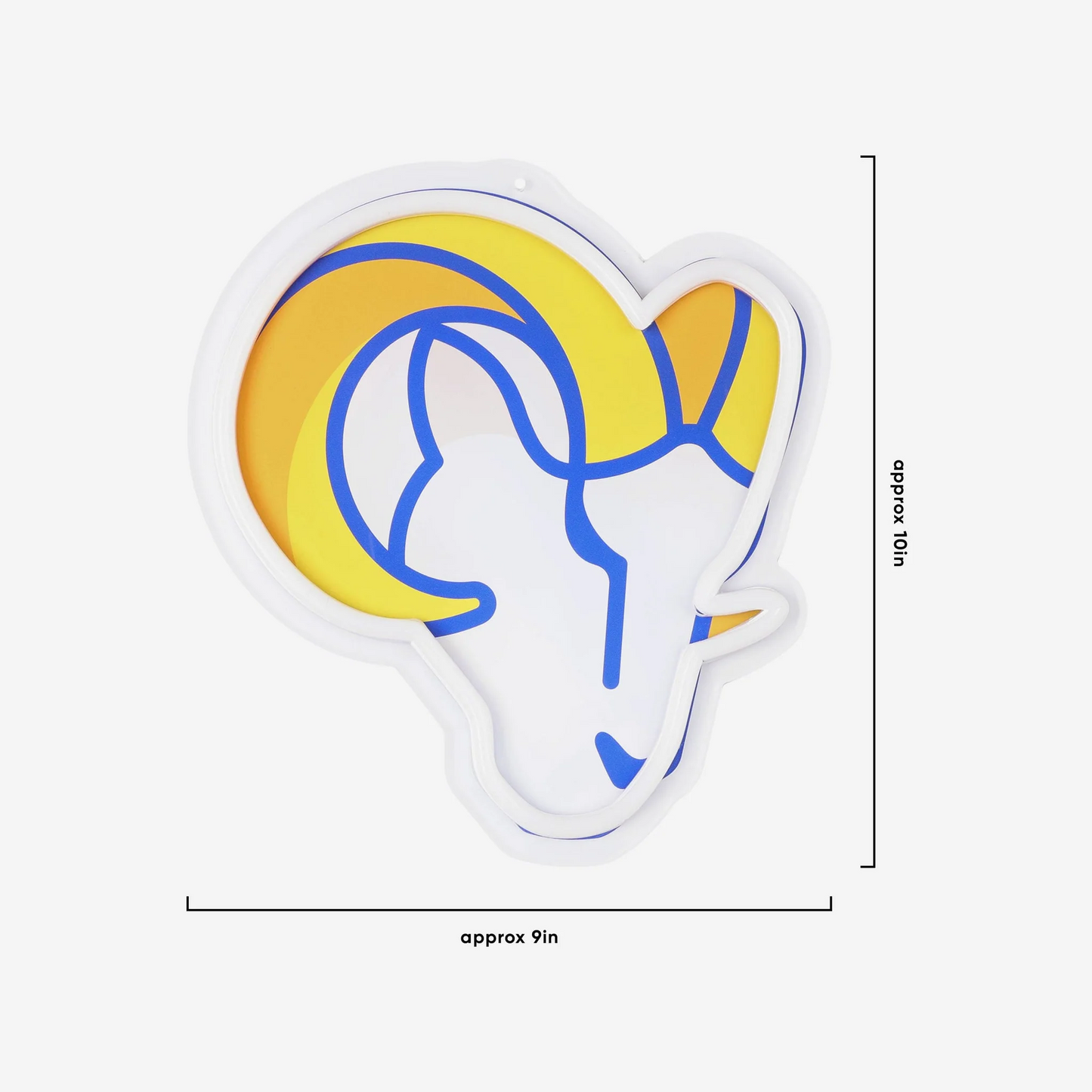 Super fan symbol American football Los Angeles Rams Neon Light Up Big Logo Chain Chains for fans
