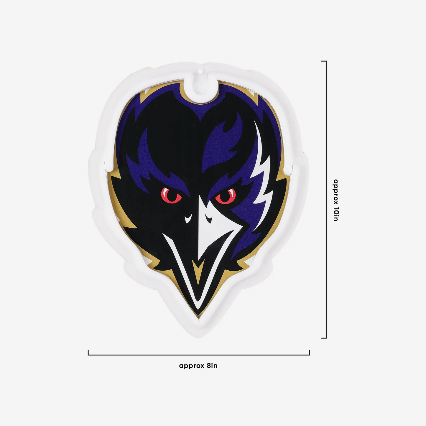 Super fan symbol American football Baltimore Ravens Neon Light Up Big Logo Chain Chains for fans