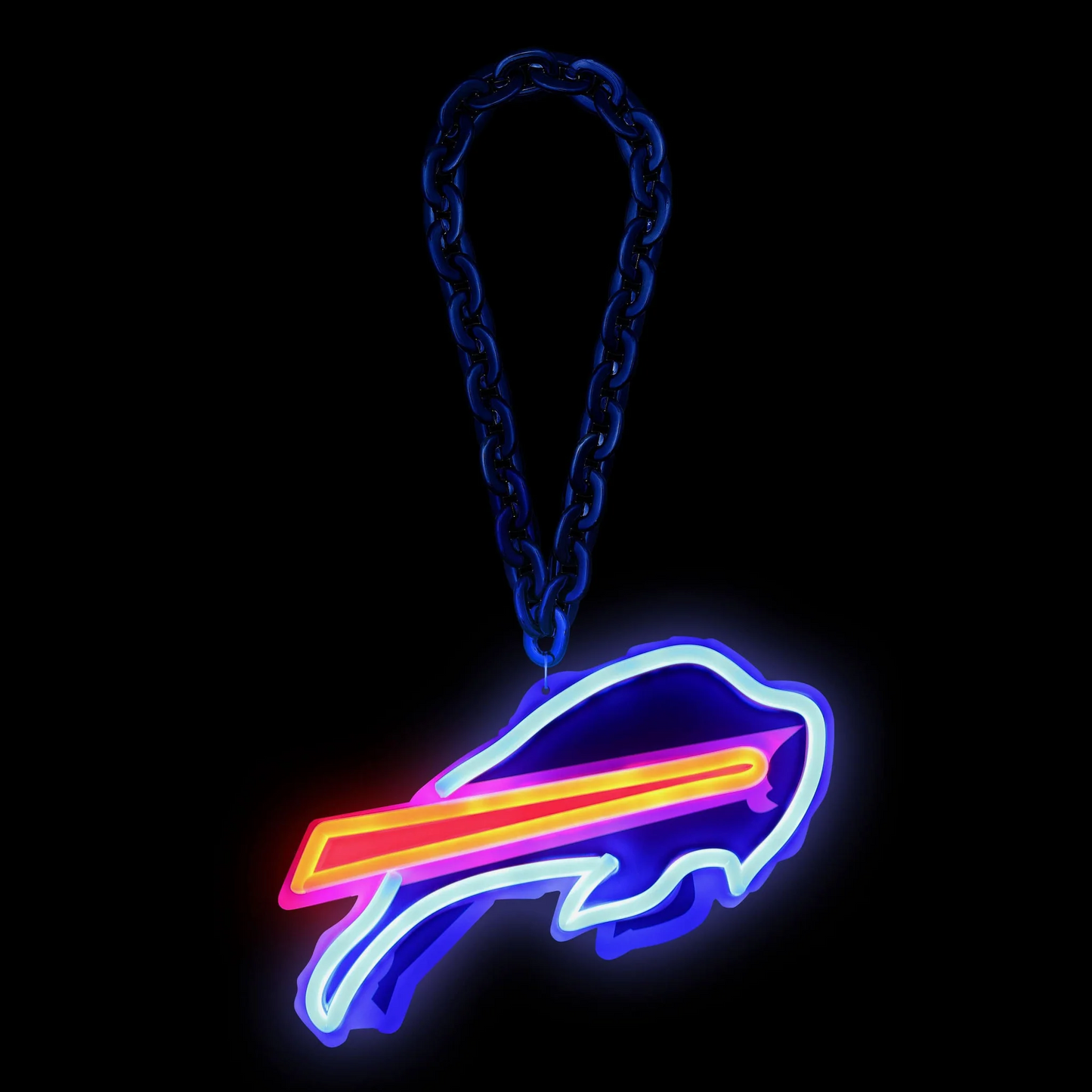 Illuminate Your Passion American football Buffalo Bills Neon Light Up Big Logo Chain Chains for fans
