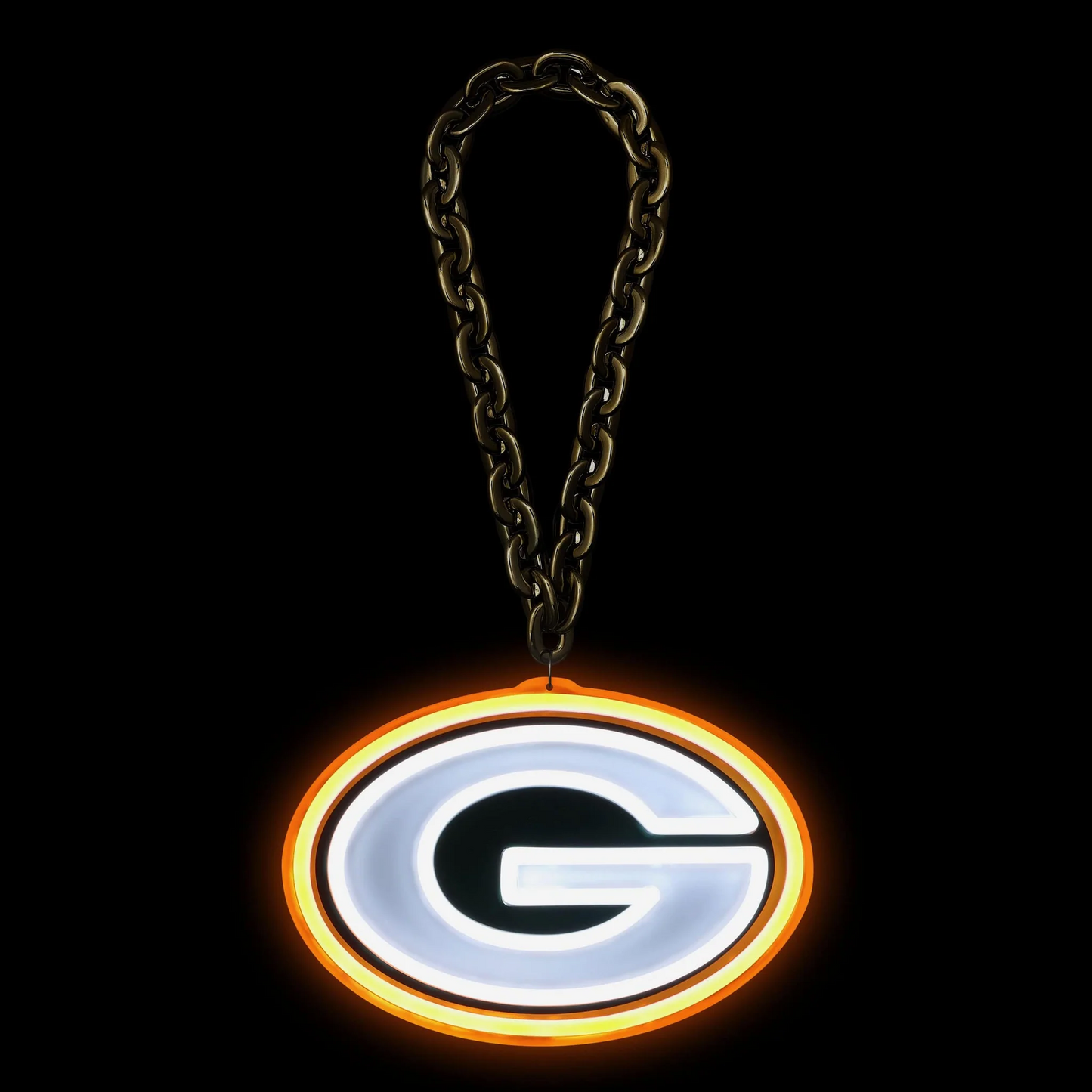 Illuminate Your Passion American football Green Bay Packers Neon Light Up Big Logo Chain Chains for fans