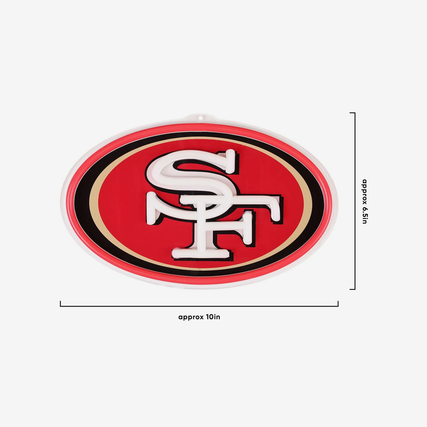 Illuminate Your Passion American football San Francisco 49ers Neon Light Up Big Logo Chain Chains for fans