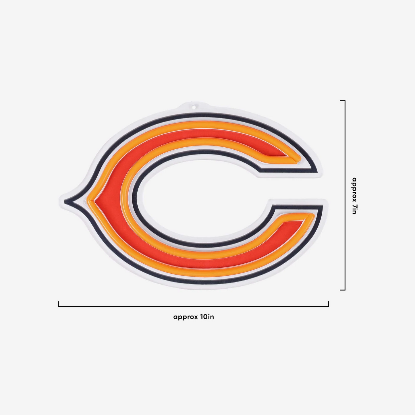 Illuminate Your Passion American football Chicago Bears Neon Light Up Big Logo Chain Chains for fans