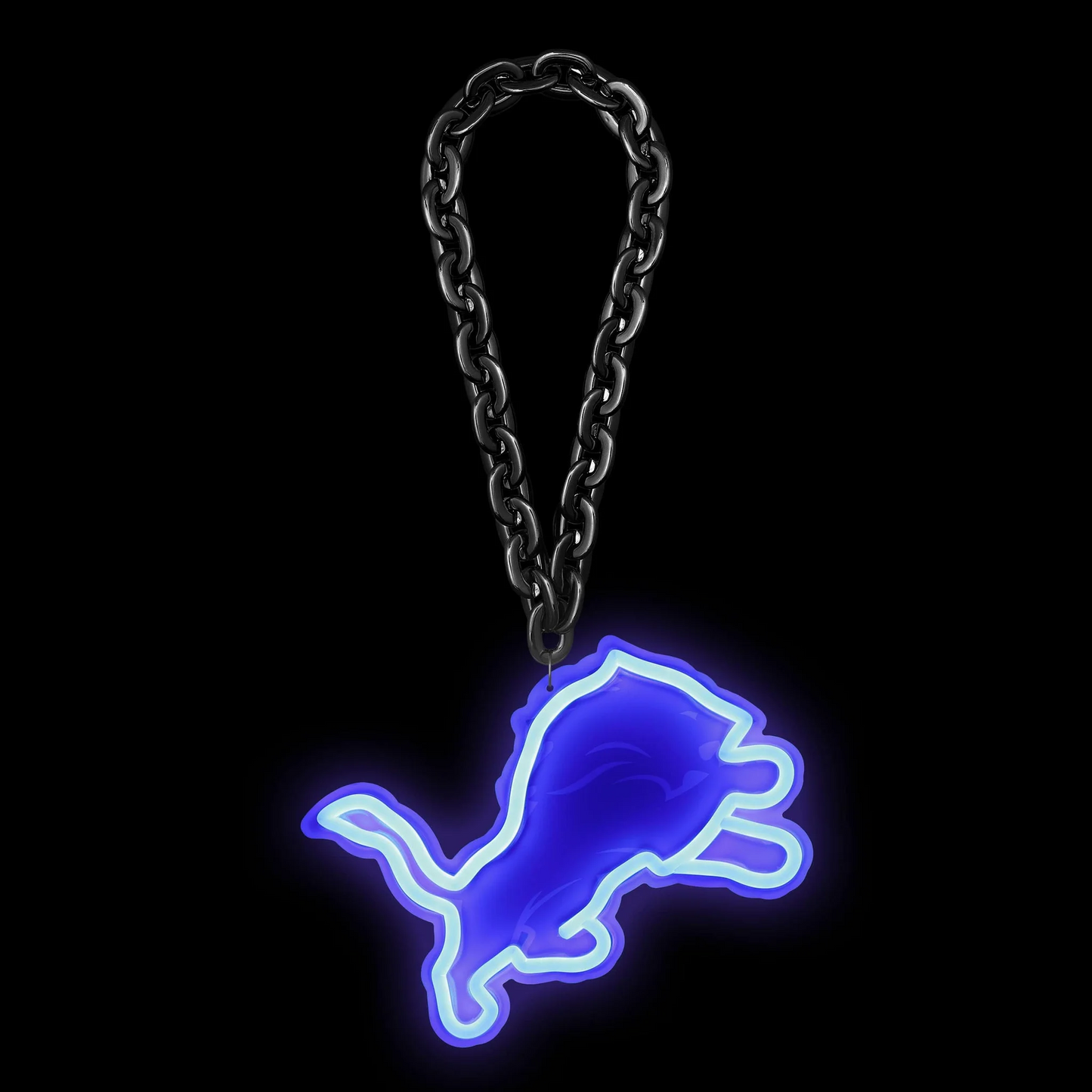 Illuminate Your Passion American football Detroit Lions Neon Light Up Big Logo Chain Chains for fans