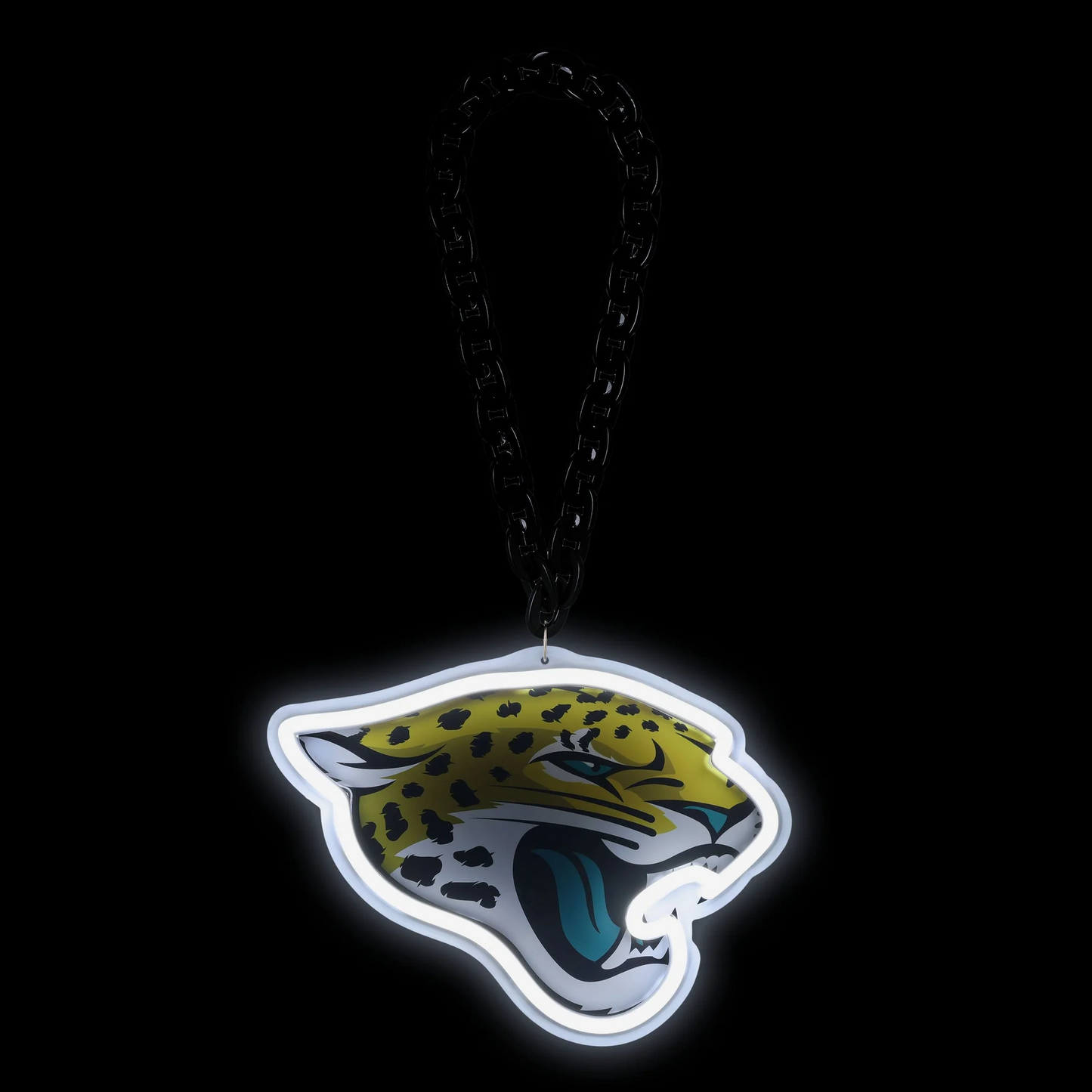 Illuminate Your Passion American football Jacksonville Jaguars Neon Light Up Big Logo Chain Chains for fans