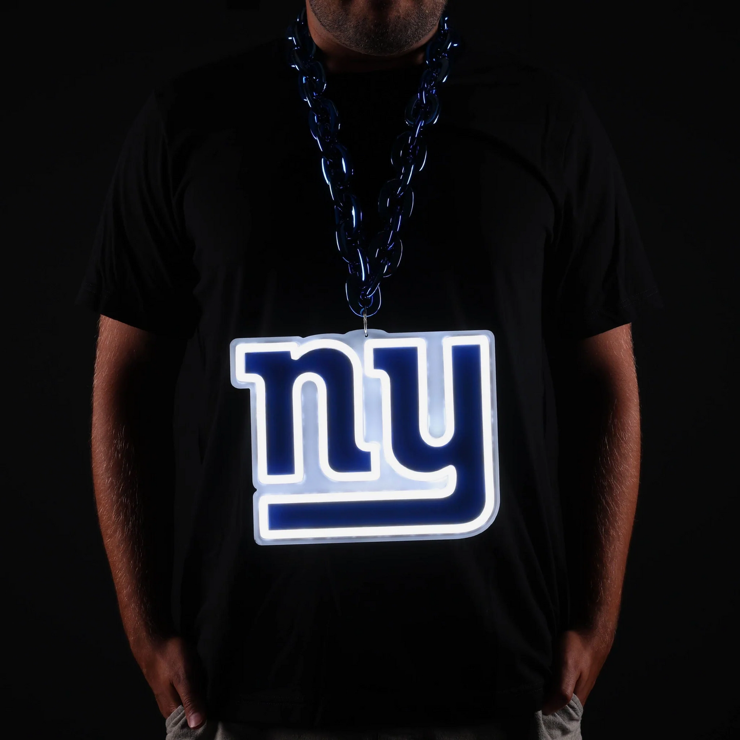 Illuminate Your Passion American football New York Giants Neon Light Up Big Logo Chain Chains for fans