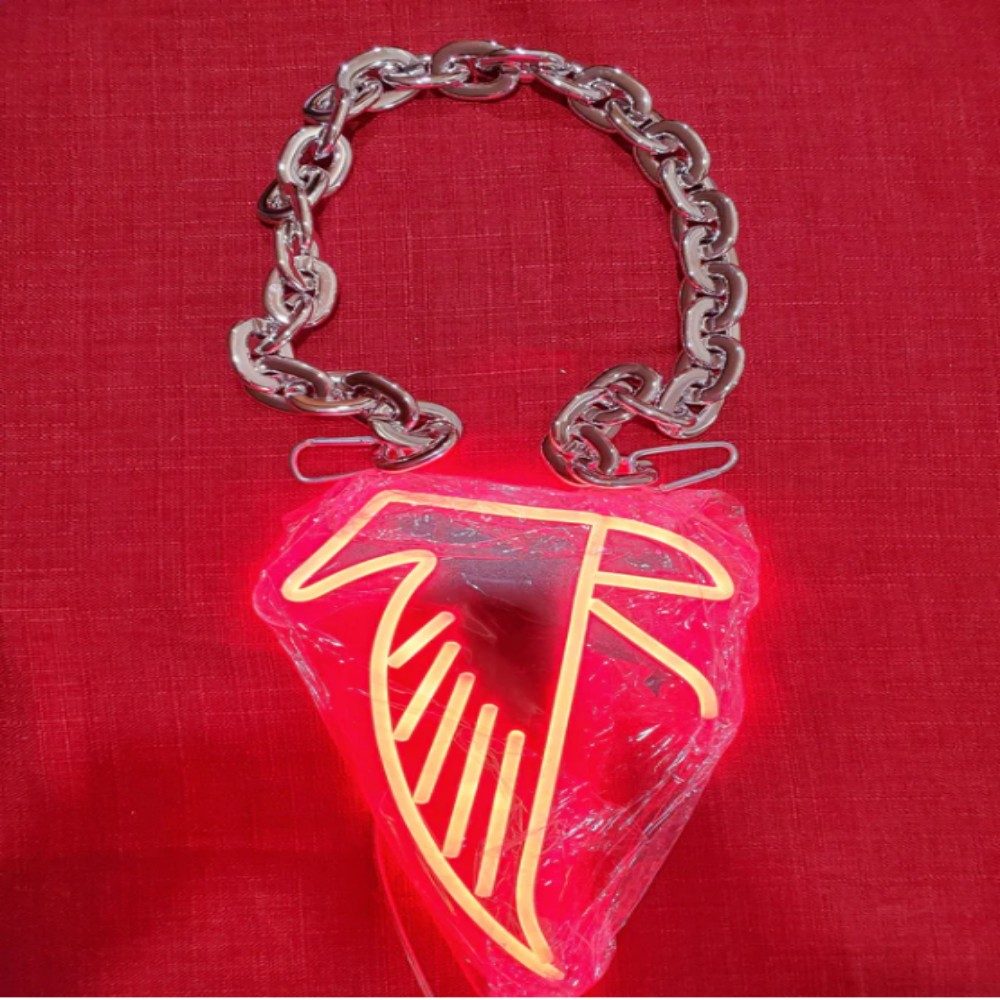 NFL fans chains Atlanta Falcons Led big logo chains for team Chains for fans