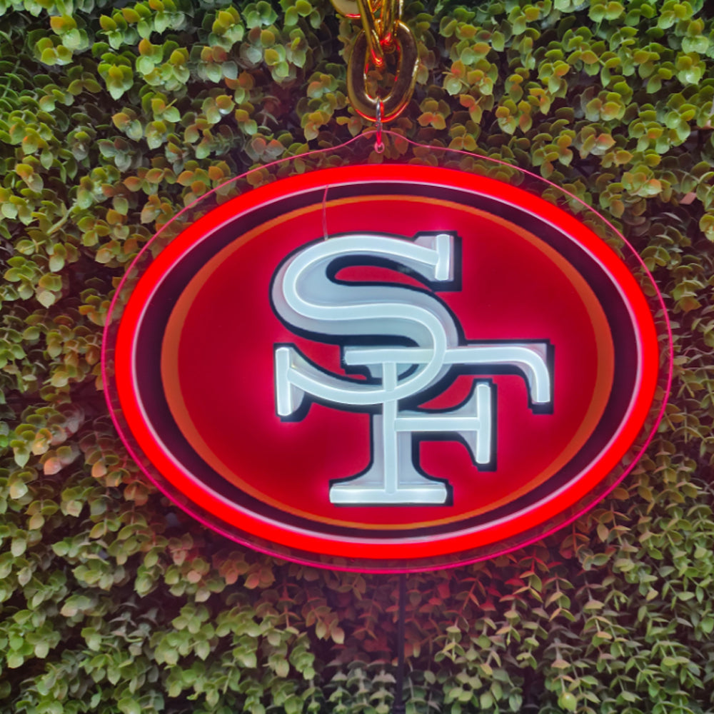 NFL fans chains 49ers Led big logo chains for team Chains for fans