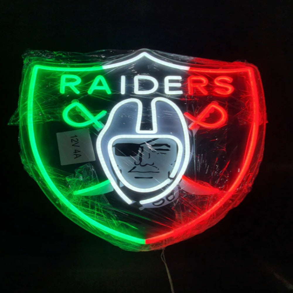 NFL fans chains Las Vegas Radiers Led big logo chains for team Chains for fans