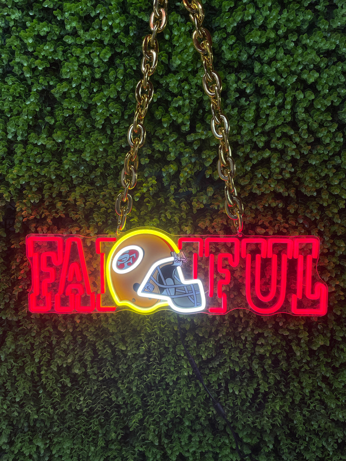 San francisco 49ERS neon chains