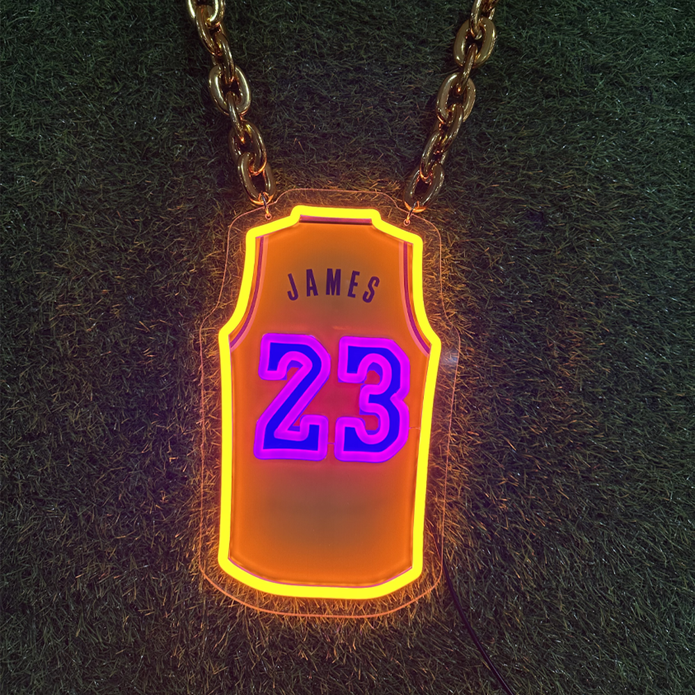 NBA lakers lebron james neon sign