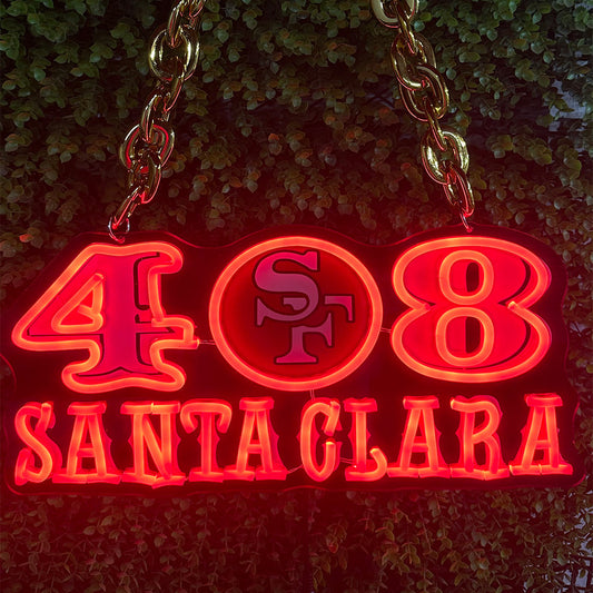 NFL fans chains 49ers Led big logo chains for team Chains for fans