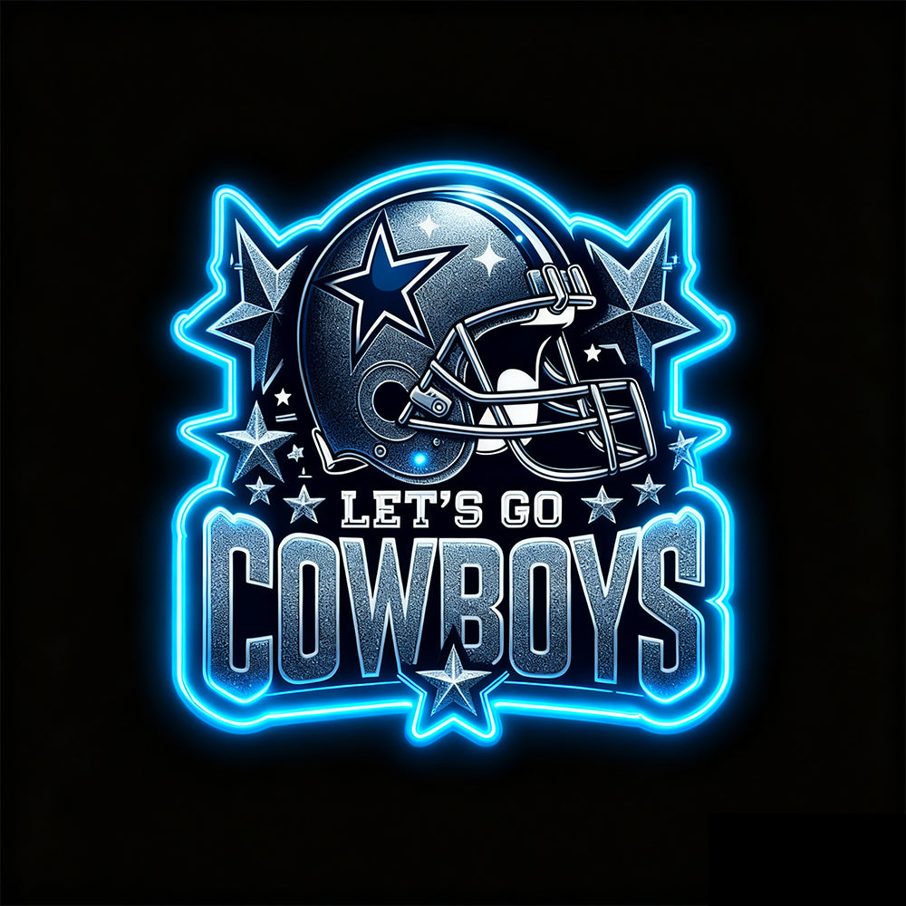 Latest NFL big  logo chains American football Neon sign light chains Chains for fans