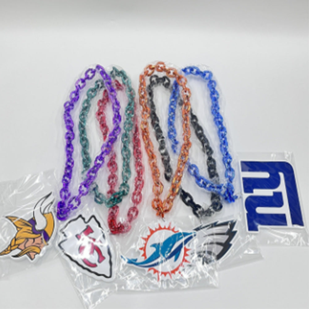 American football NFL big team logo foam chains Chains for fans