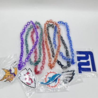 American football NFL big team logo foam chains Chains for fans