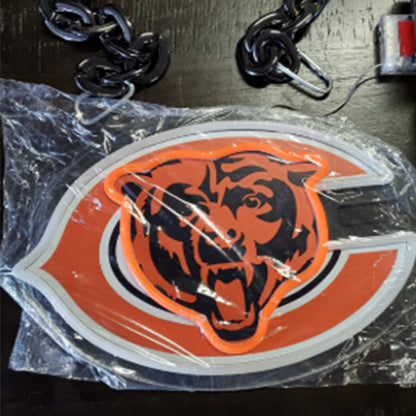 Illuminate Your Passion American football Chicago Bears lighting up sign for Super fans Chains for fans