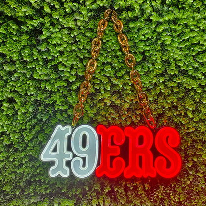 American NFL 49ers big team logo chains signs Chains for fans