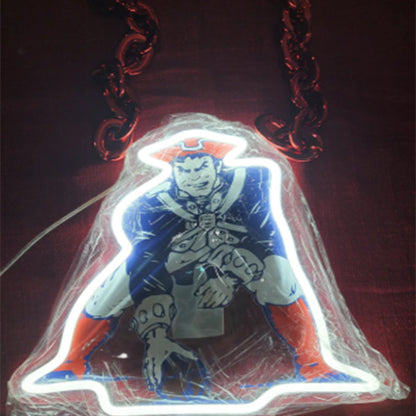 Illuminate Your Passion American football New England Patriots lighting up sign for Super fans Chains for fans