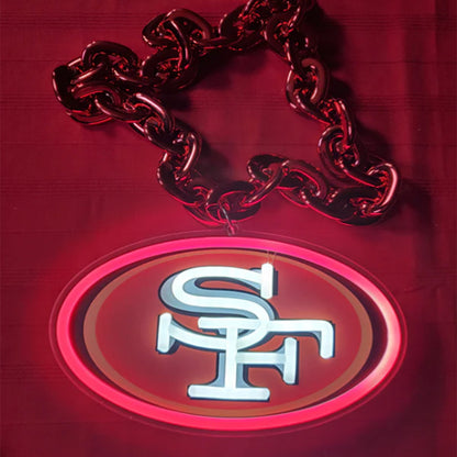 NFL Niners for life big team logo chains signs Chains for fans
