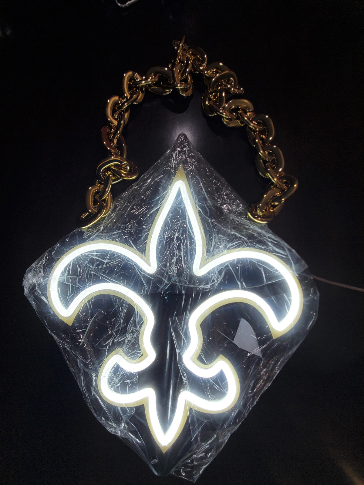 Sanits LED Neon Sign with Hanging Chain Chains for fans