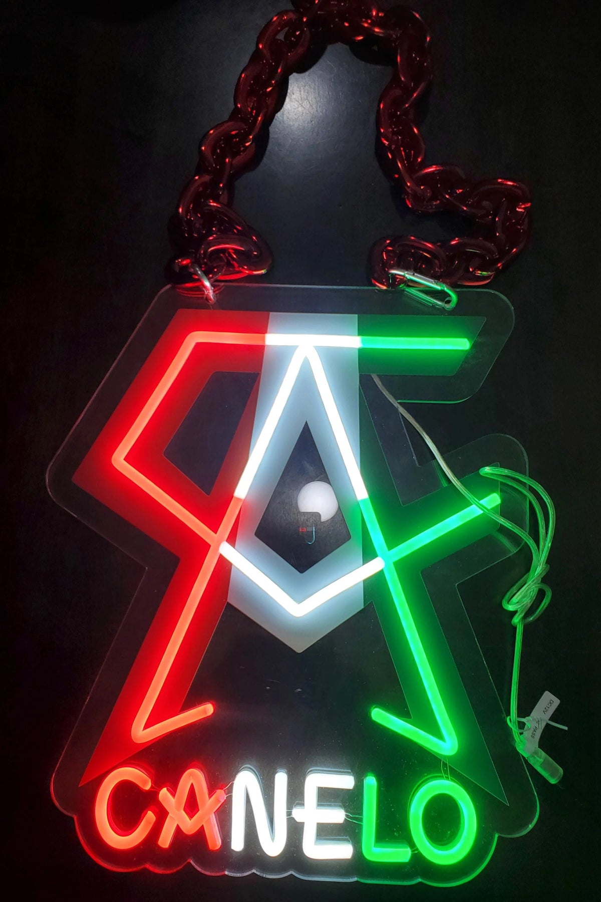 Here we go LED Neon Sign with Hanging Chain Chains for fans
