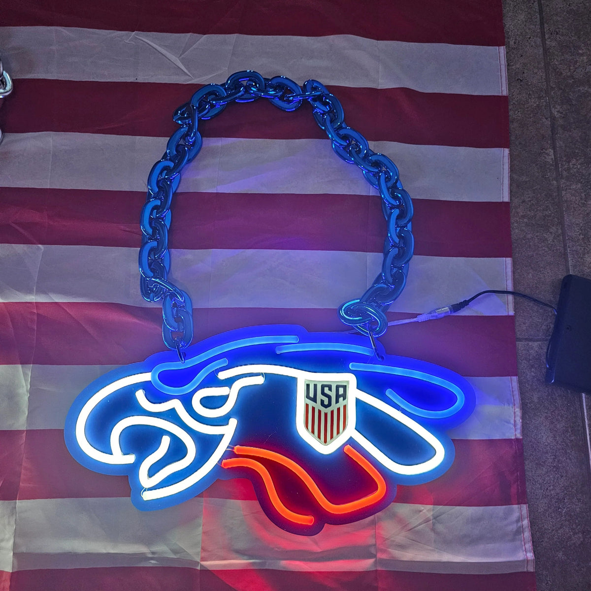 Philadelphia eagles American football LED Neon Sign with Hanging Chain Chains for fans