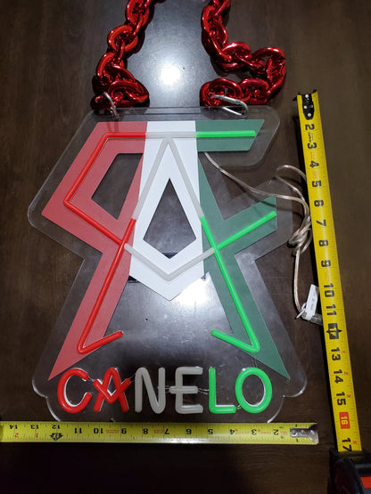 Here we go LED Neon Sign with Hanging Chain Chains for fans