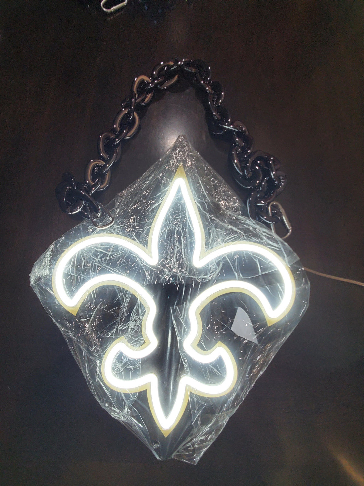Sanits LED Neon Sign with Hanging Chain Chains for fans