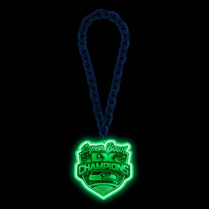 Seattle seahawks  LED Neon Sign with Hanging Chain Chains for fans
