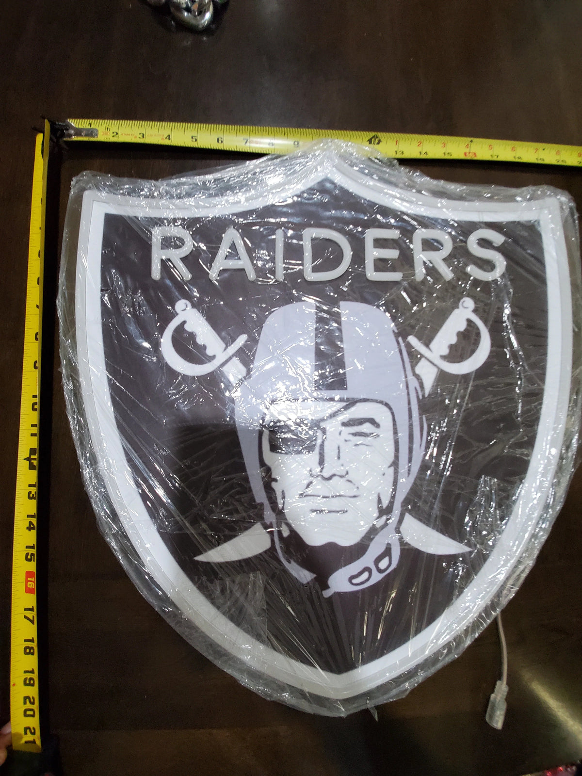 New Types Las Vegas Raiders LED Neon Sign with Hanging Chain Chains for fans