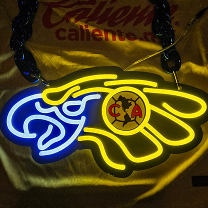 Philadelphia eagles American aguila LED Neon Sign with Hanging Chain Chains for fans