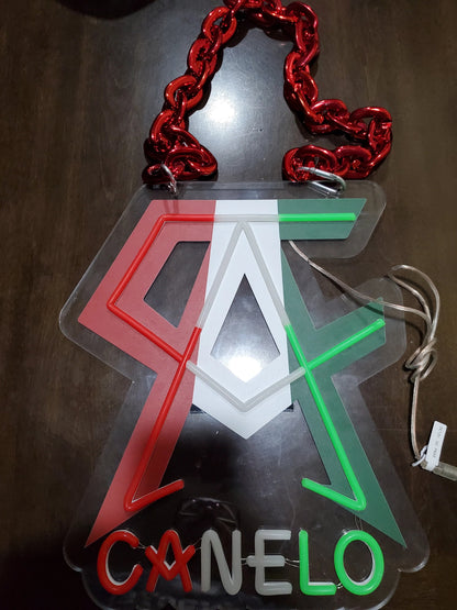 Here we go LED Neon Sign with Hanging Chain Chains for fans