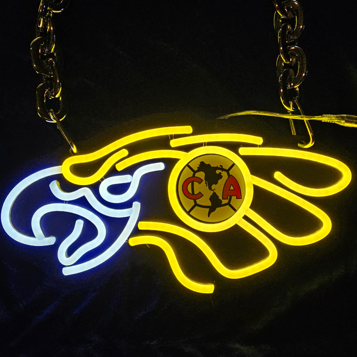 Philadelphia eagles American aguila LED Neon Sign with Hanging Chain Chains for fans