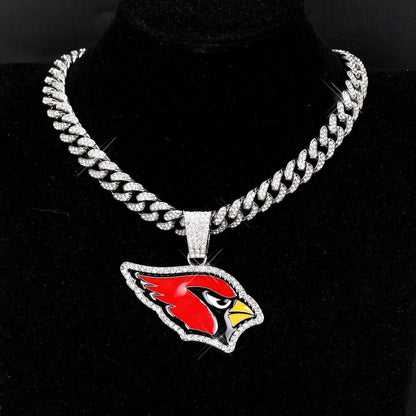 American teams logo specific crystal Diamond effect chains Chains for fans