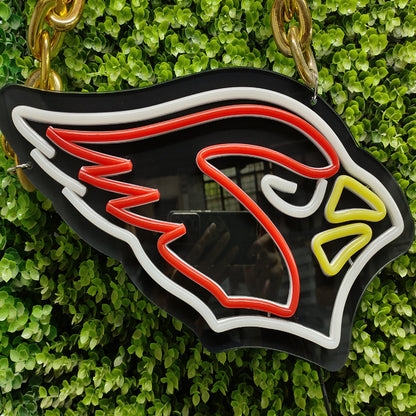 Show off your team work Arizona Cardinals led big logo sign lighting up sign for new season including necklace and shipping Chains for fans