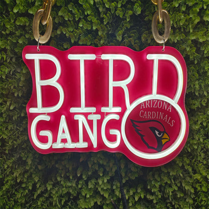 Show off your team work Arizona Cardinals led big logo sign lighting up sign for new season including necklace and shipping Chains for fans