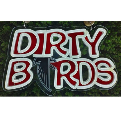 Show off your team work Atlanta Falcons led big logo sign lighting up sign for new season including necklace and shipping Chains for fans