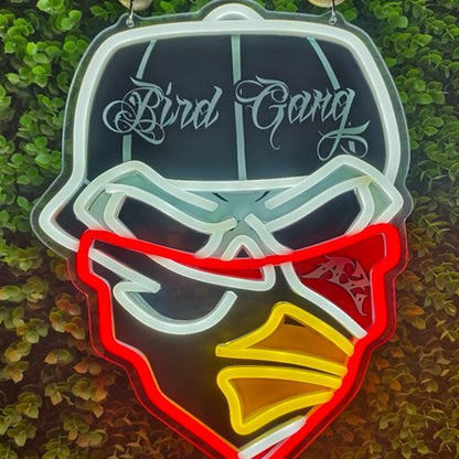 Show off your team work Arizona Cardinals led big logo sign lighting up sign for new season including necklace and shipping Chains for fans
