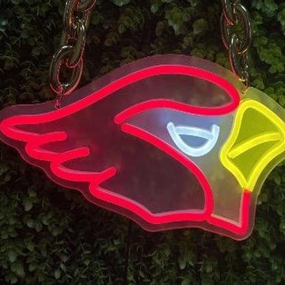 Show off your team work Arizona Cardinals led big logo sign lighting up sign for new season including necklace and shipping Chains for fans