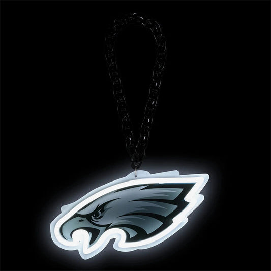 Illuminate Your Passion New Types American football Philadelphia eagle Neon Light Up Big Logo Chain Chains for fans