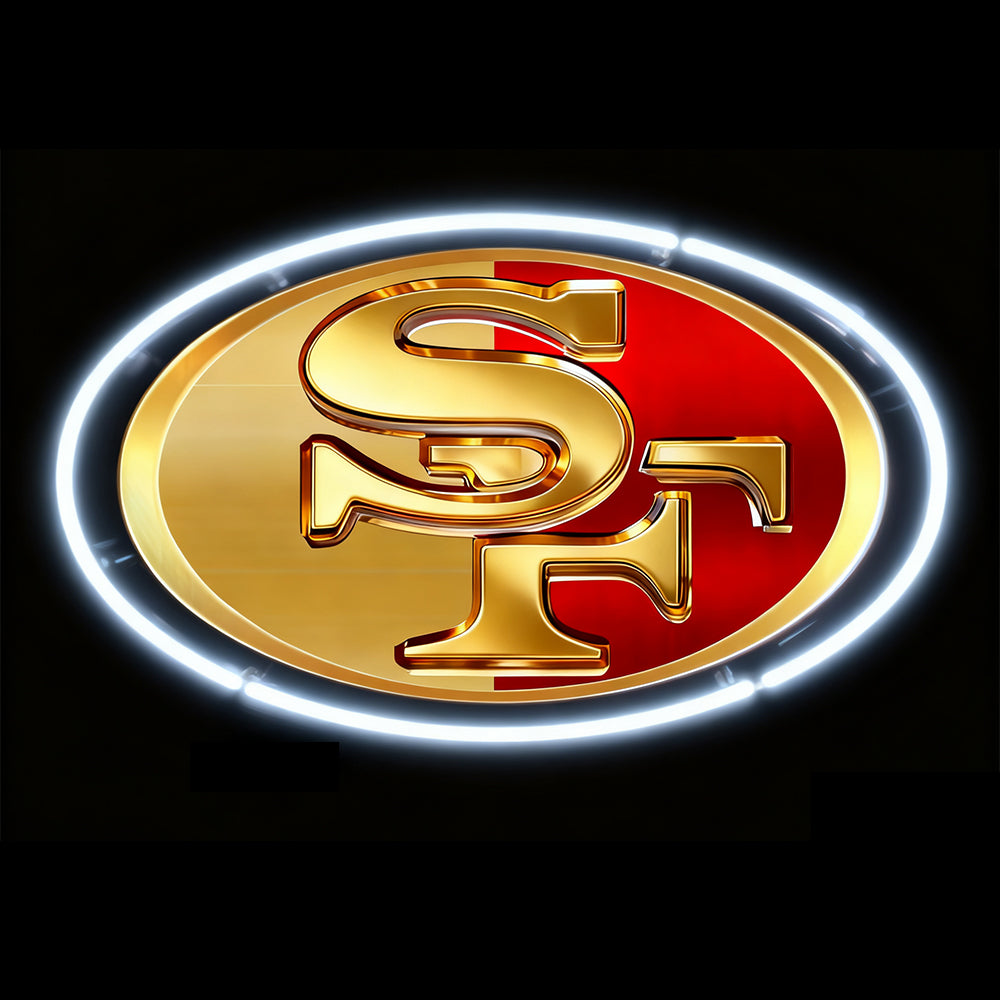 Make it into Necklace San Francisco 49ers neon big chains Chains for fans