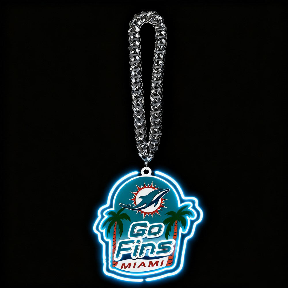 NFL big team logo chains led neon sign Chains for fans