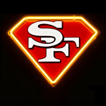 Make it into Necklace San Francisco 49ers neon big chains Chains for fans